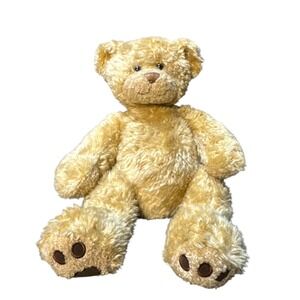 Build-A -Bear Workshop Classic Curly Teddy Plush Tan Retired Stuffed Animal 13"